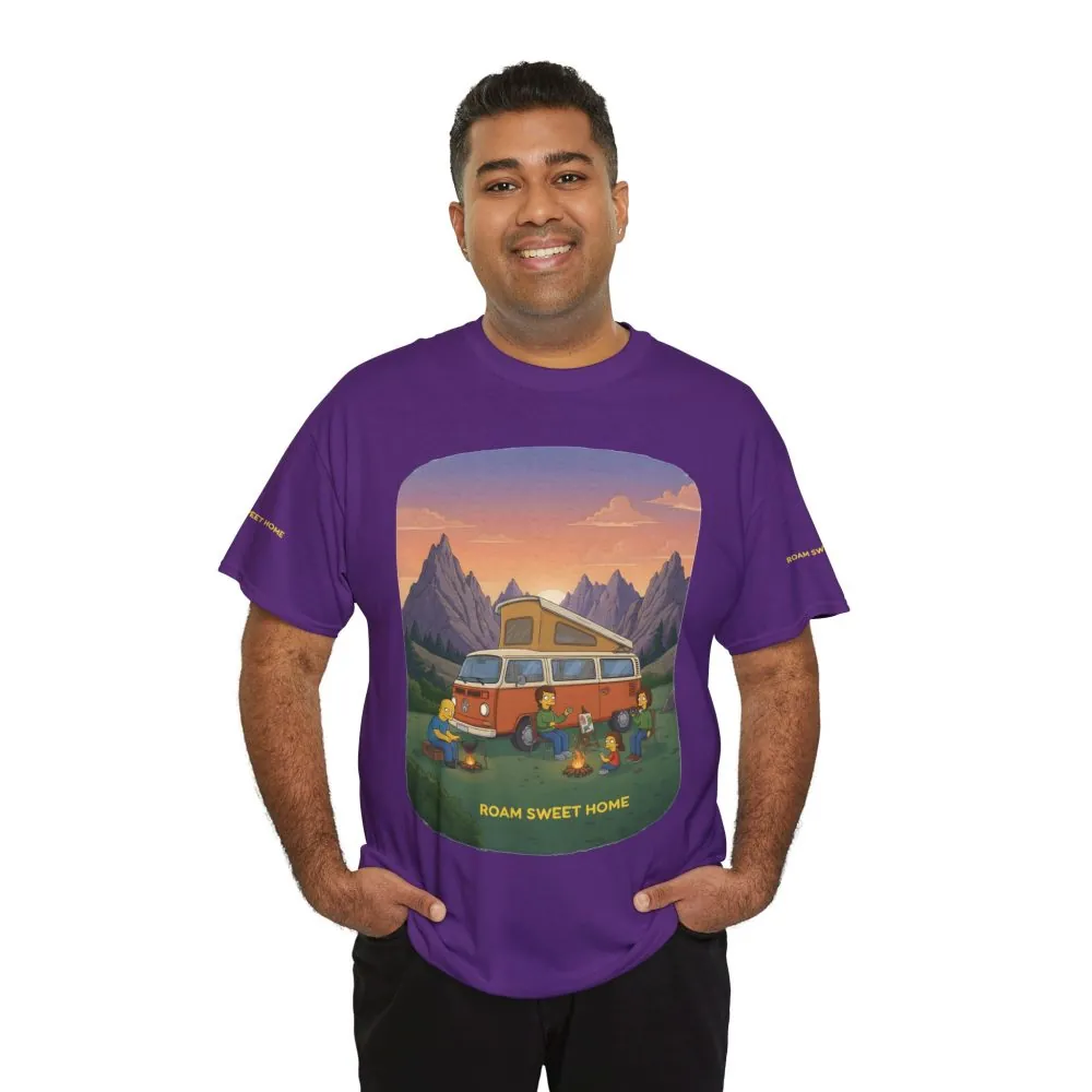 763366989140620080_2048.jpeg Unisex Heavy Cotton Tee — "Roam Sweet Home" Design Sitcom-Line