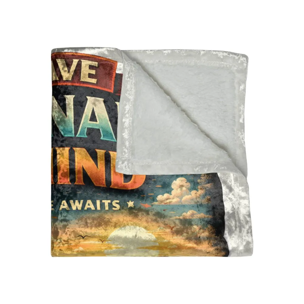 764153384132013077_2048.jpeg Crushed Velvet Blanket —"Leave Ordinary Behind" Design Scenic-Line (Campervan)