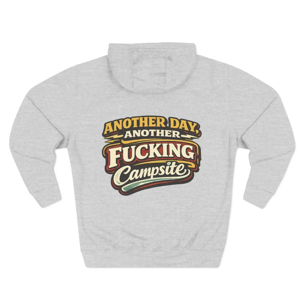 Three-Panel Fleece Hoodie - "Another Day" Design F**K-Line