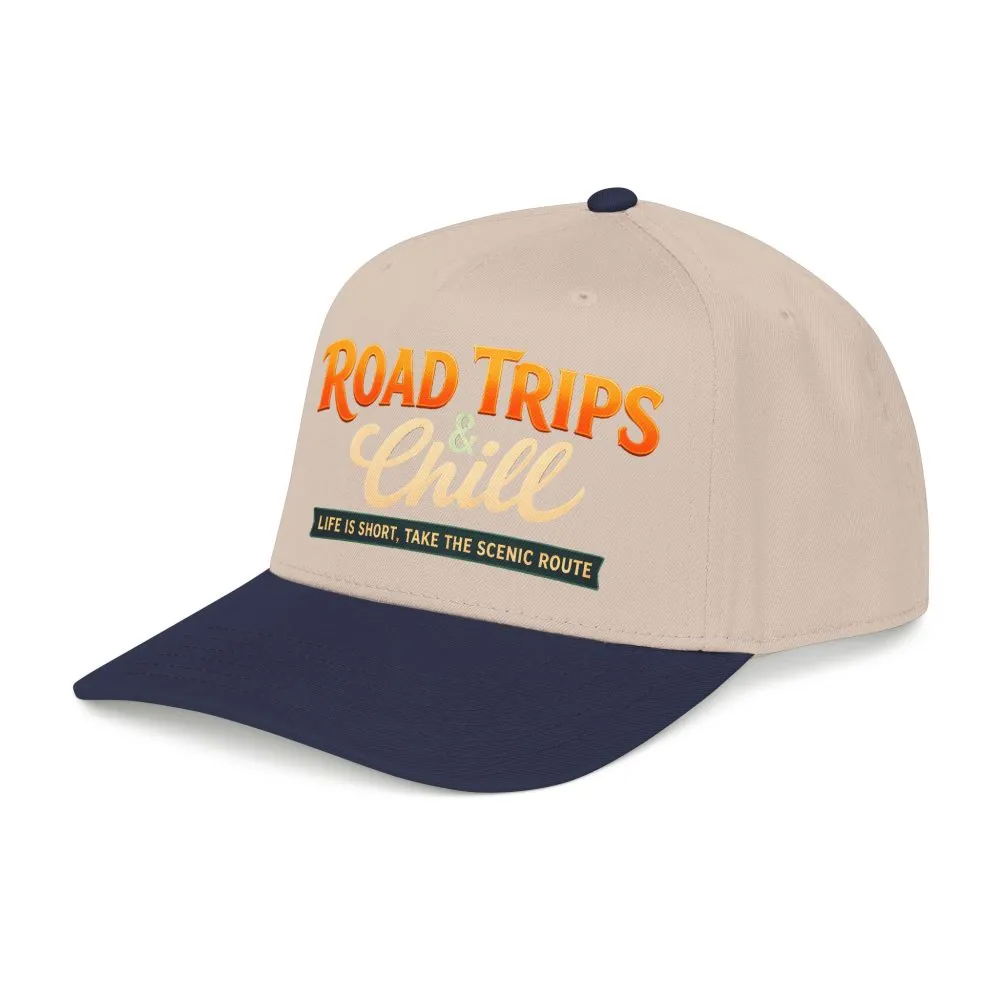 Baseball Cap - "Road Trips And Chill" Design Scenic-Line