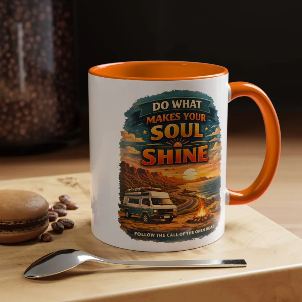 7656120853916856991_2048.jpeg Accent Coffee Mug (11, 15oz) — "Do What Makes Your Soul Shine" Design Scenic-Line
