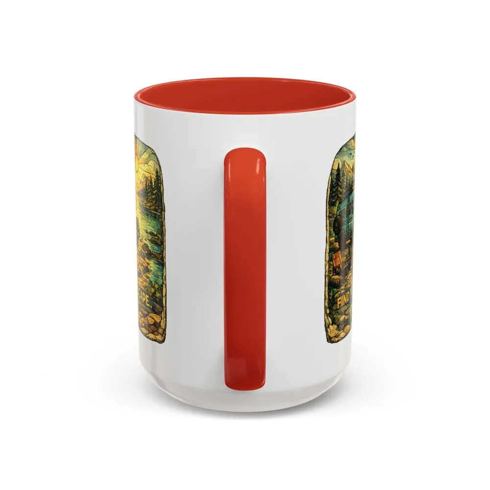 7669256302556532234_2048.jpeg Accent Coffee Mug (11, 15oz) — "Find Your Escape" Design Cubic-Line