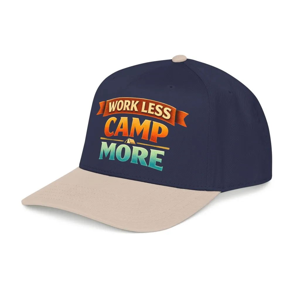 7670492005355589870_2048.jpeg Baseball Cap - "Work Less-Camp More" Design Scenic-Line