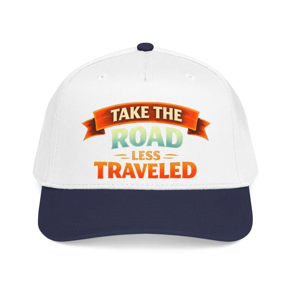 Baseball Cap - "Take The Road Less Traveled" Design Scenic-Line