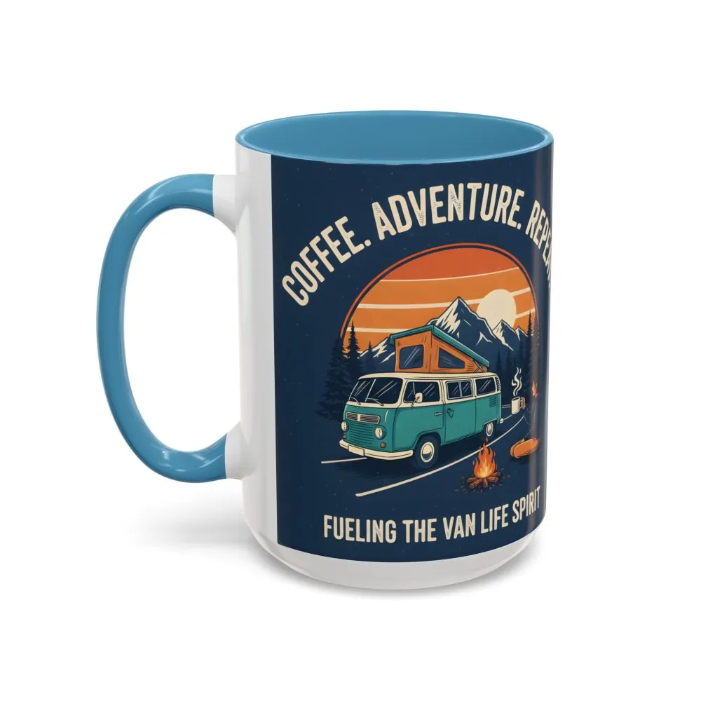 7694704164750193102_2048.jpeg Accent Coffee Mug (11, 15oz) - "Coffee. Adventure. Repeat."