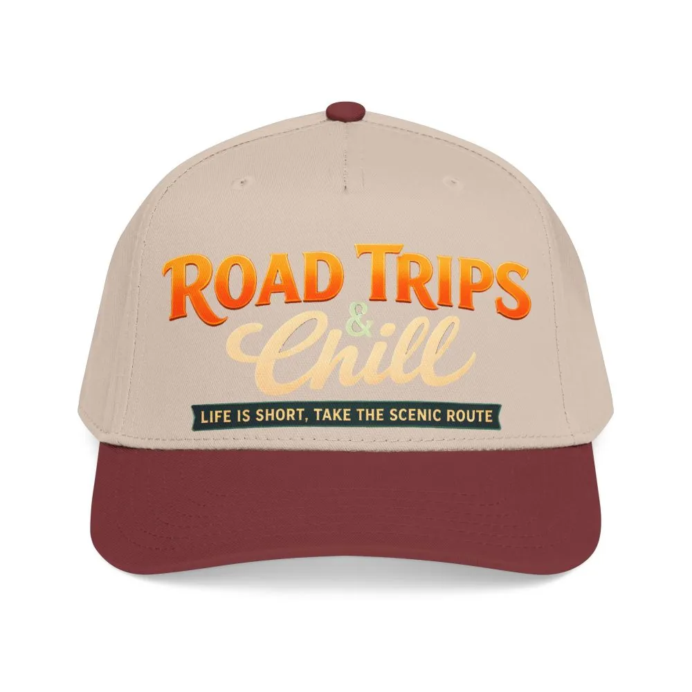 Baseball Cap - "Road Trips And Chill" Design Scenic-Line