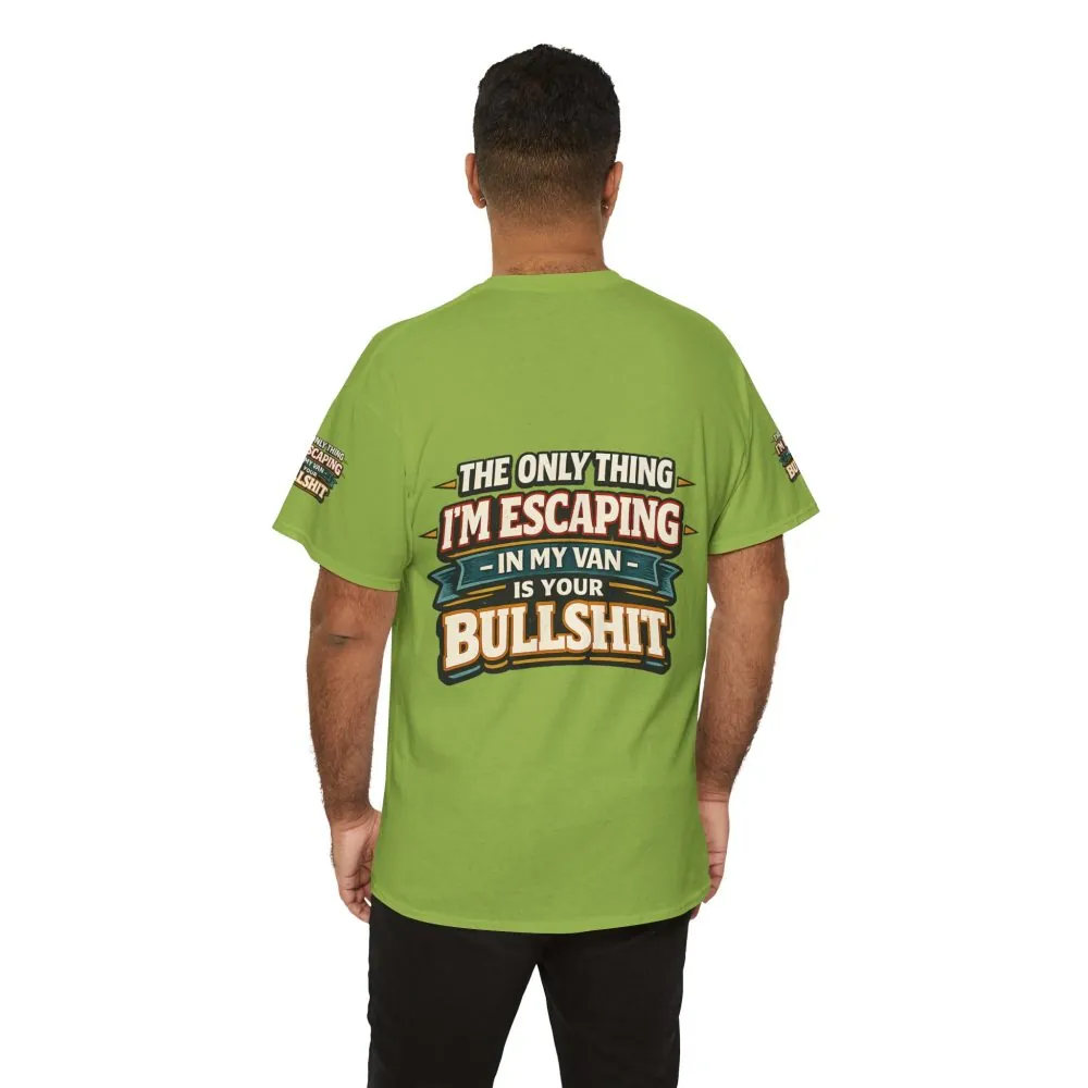 Unisex Heavy Cotton Tee — "The Only Thing I´m Escaping" Design F**K-Line