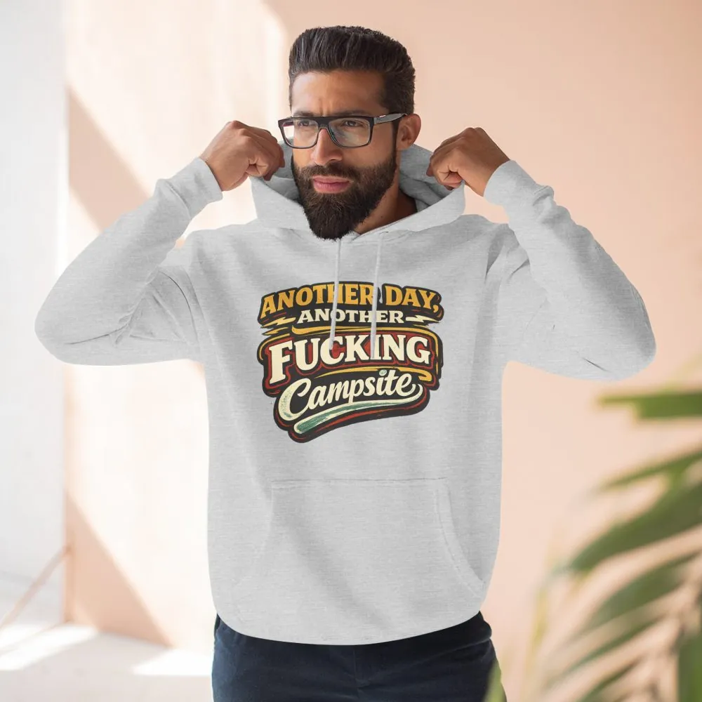 Three-Panel Fleece Hoodie - "Another Day" Design F**K-Line