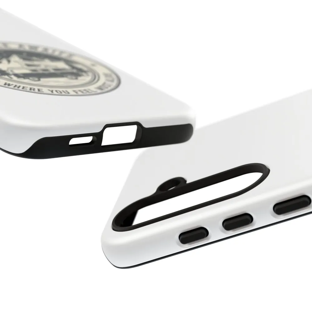 Phone Case — "Adventure Awaits-Go Where You Feel Most Alive" Camper Van Design
