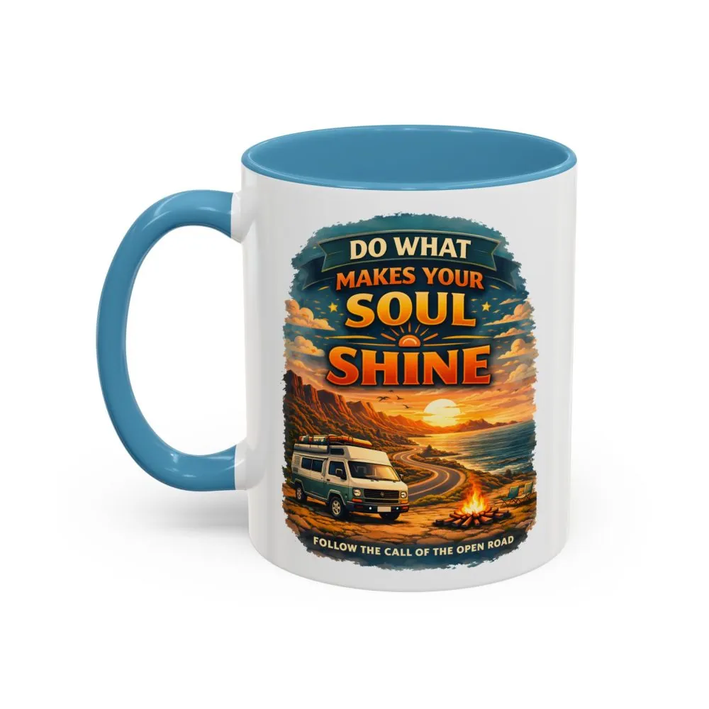 7802287072994627255_2048.jpeg Accent Coffee Mug (11, 15oz) — "Do What Makes Your Soul Shine" Design Scenic-Line