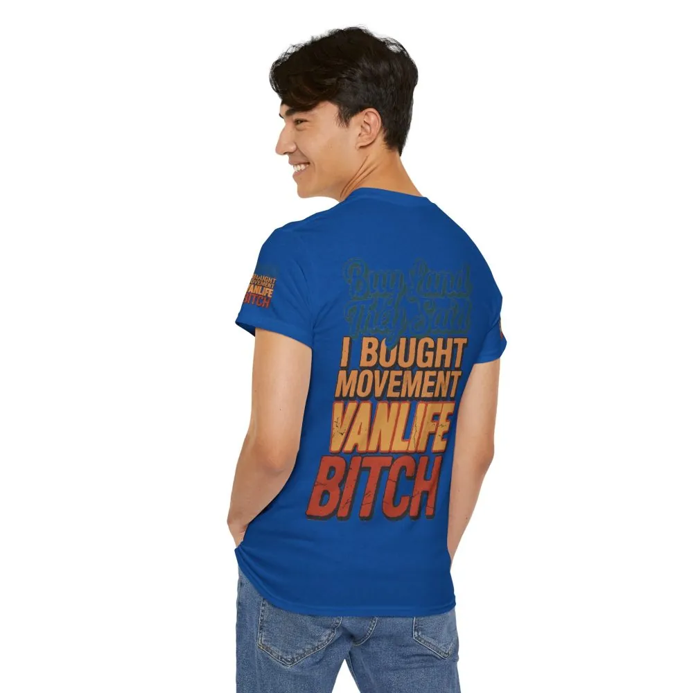 7827329915441952244_2048.jpeg Unisex Heavy Cotton Tee — "Buy Land They Said" Design F**K-Line