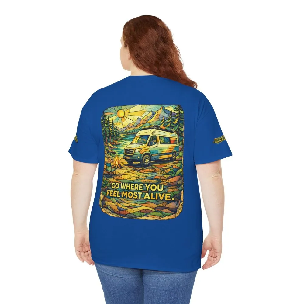 7829544242963232407_2048.jpeg Unisex Heavy Cotton Tee — "Go Where You Feel Most Alive" Design Cubic-Line