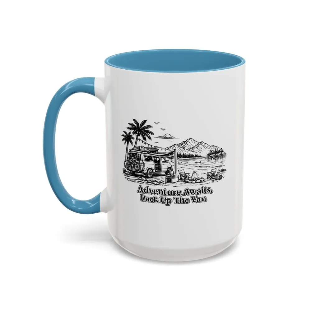 7850032747066524617_2048.jpeg Accent Coffee Mug (11, 15oz) — "Adventure Awaits,Pack Up The Van" Design Minimal-Line