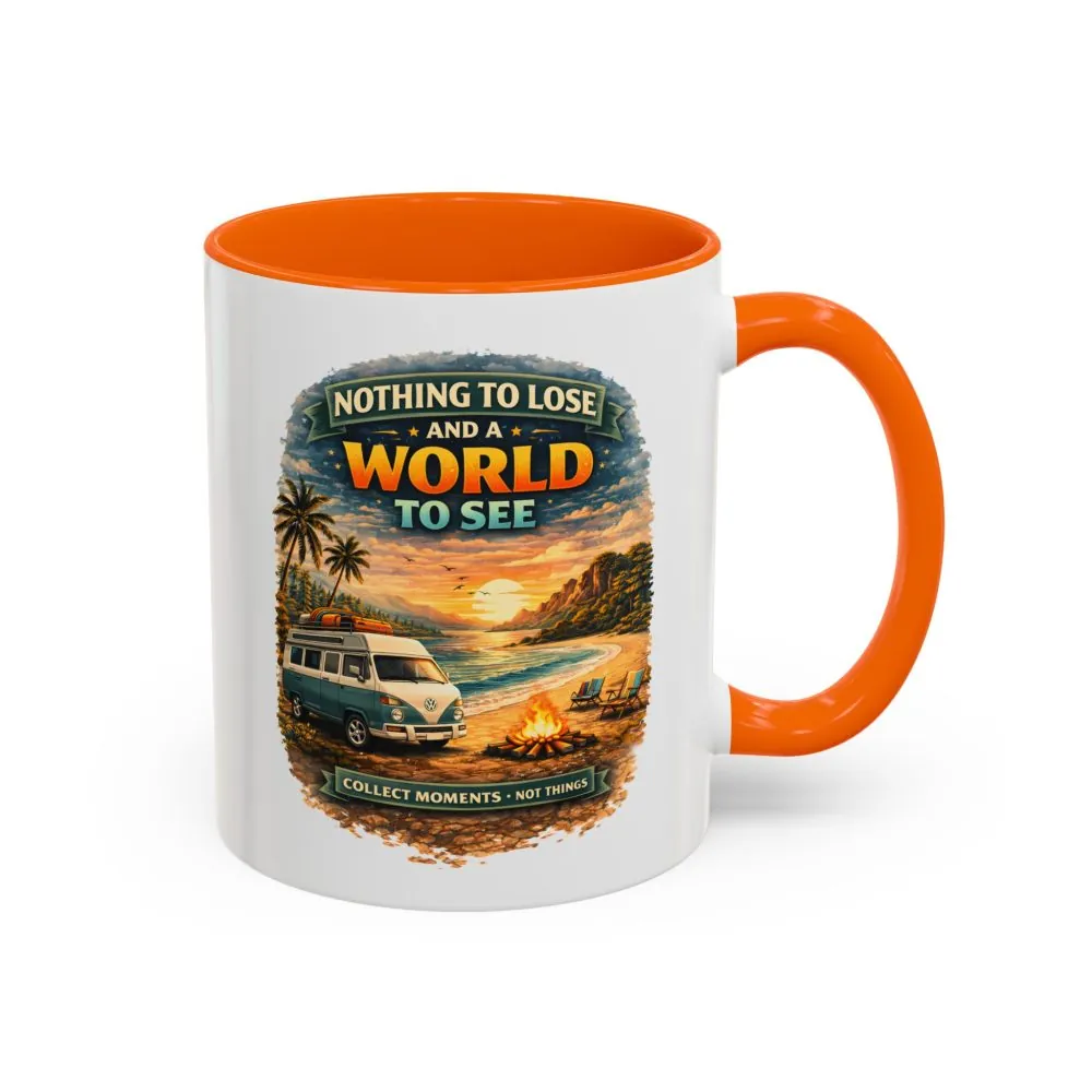 Accent Coffee Mug (11, 15oz) — "Nothing To Lose" Design Scenic-Line