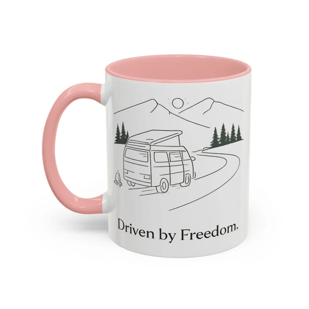 78724325831981688_2048.jpeg Accent Coffee Mug (11, 15oz) — "Driven By Freedom" Design Minimal-Line