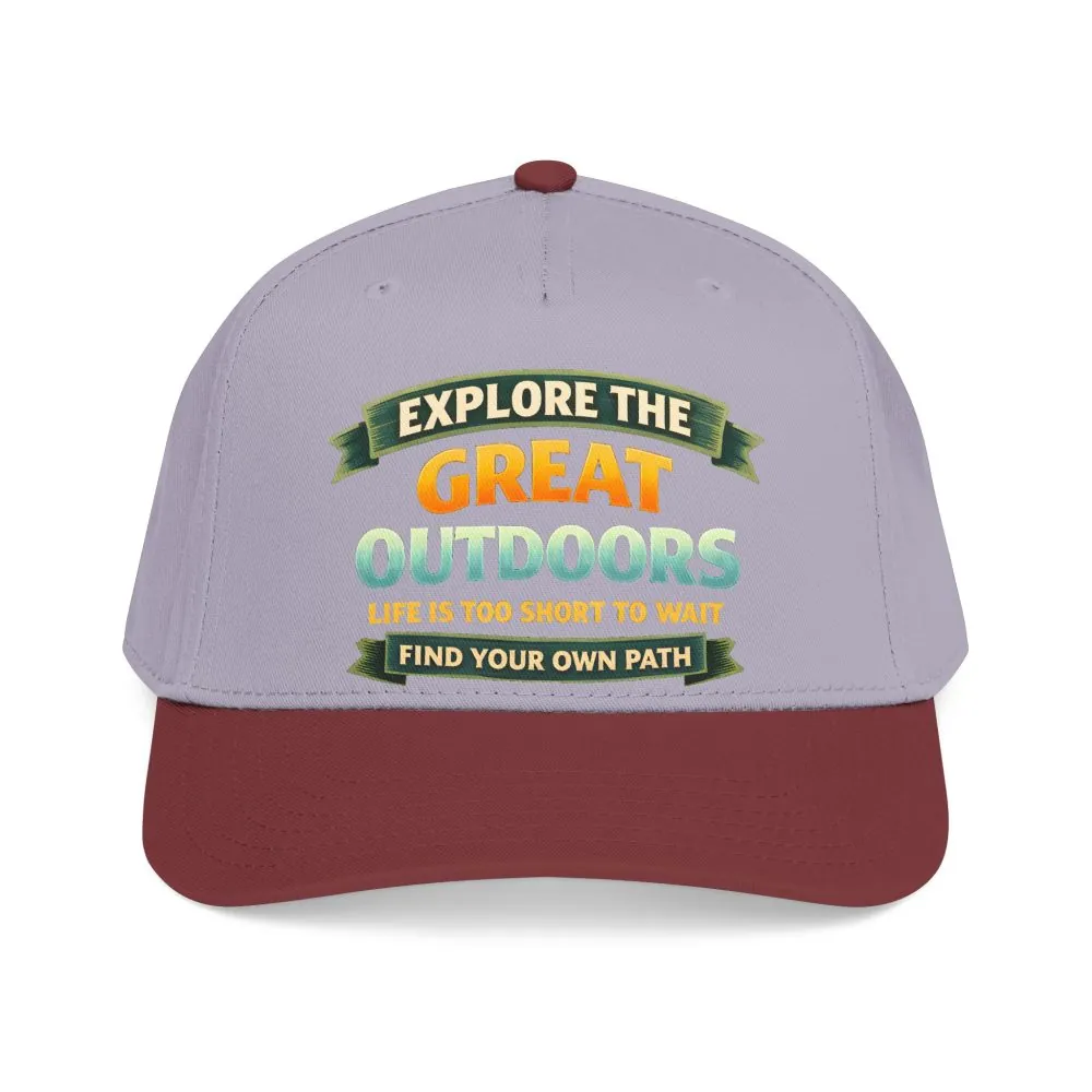 Baseball Cap - "Explore The Great Outdoors" Design Scenic-Line