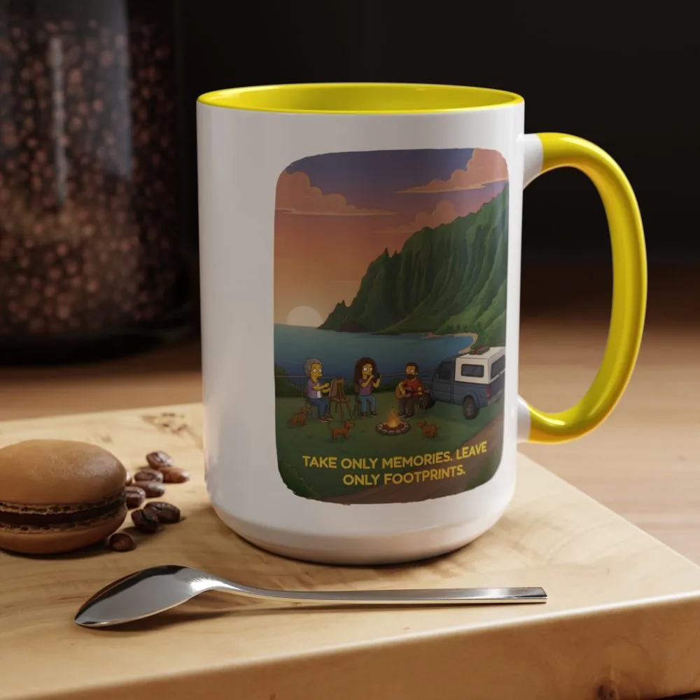 7921488718156066767_2048.jpeg Accent Coffee Mug (11, 15oz) — "Take Only Memories-Leave Only Footprints" Design Sitcom-Line