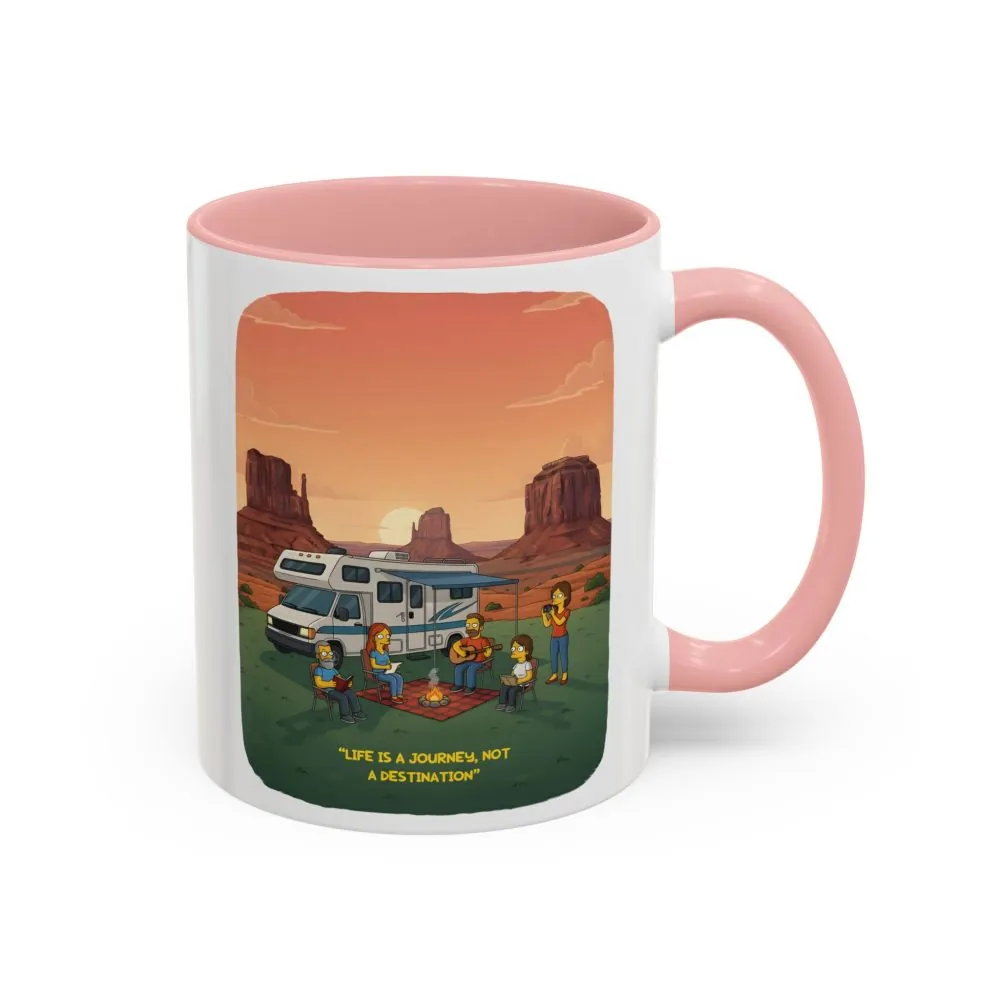 7922217605563306544_2048.jpeg Accent Coffee Mug (11, 15oz) — "Life Is A Journey-Not A Destination" Design Sitcom-Line