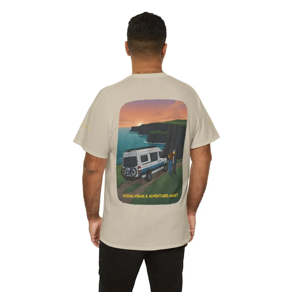 7937238887460490509_2048.jpeg Unisex Heavy Cotton Tee — "Ocean Views-Adventures Awaits" Design Sitcom-Line