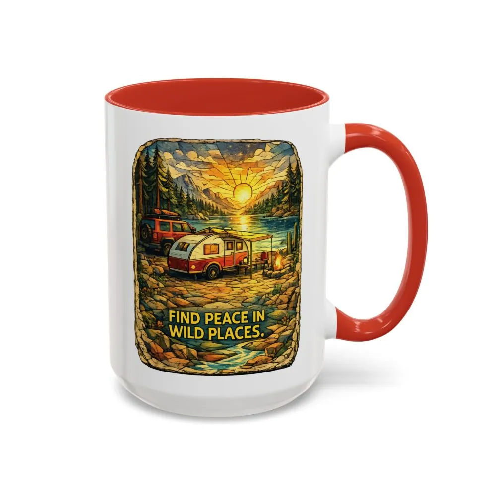 796162691112983590_2048.jpeg Accent Coffee Mug (11, 15oz) — "Find Peace In Wild Places" Design Cubic-Line