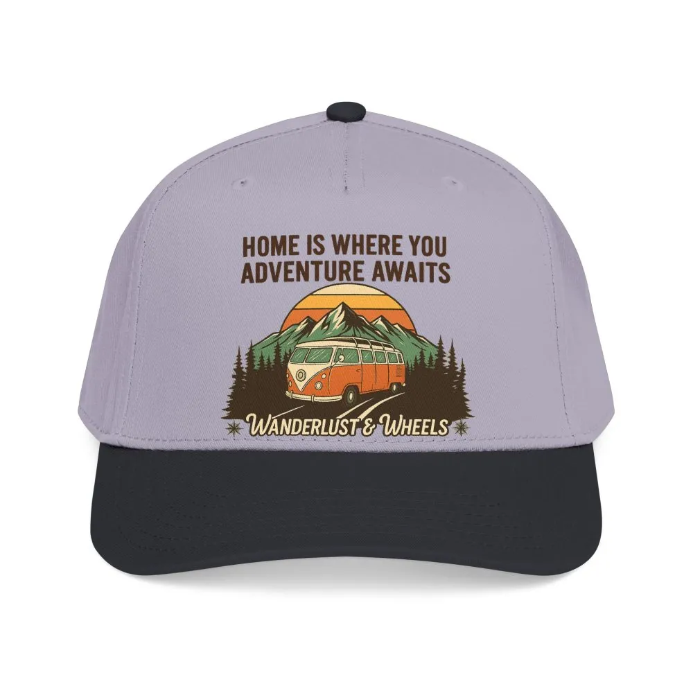 8010150278158878028_2048.jpeg Baseball Cap - "Home Is Where You Adventure Awaits" Mid Profile Baseball Cap