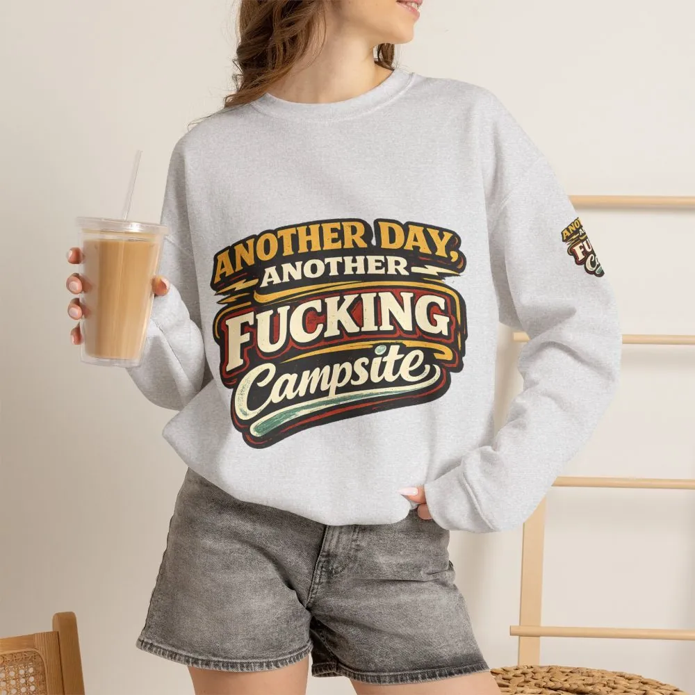 Unisex Heavy Blend™ Crewneck Sweatshirt — "Another Day" Design F**K-Line