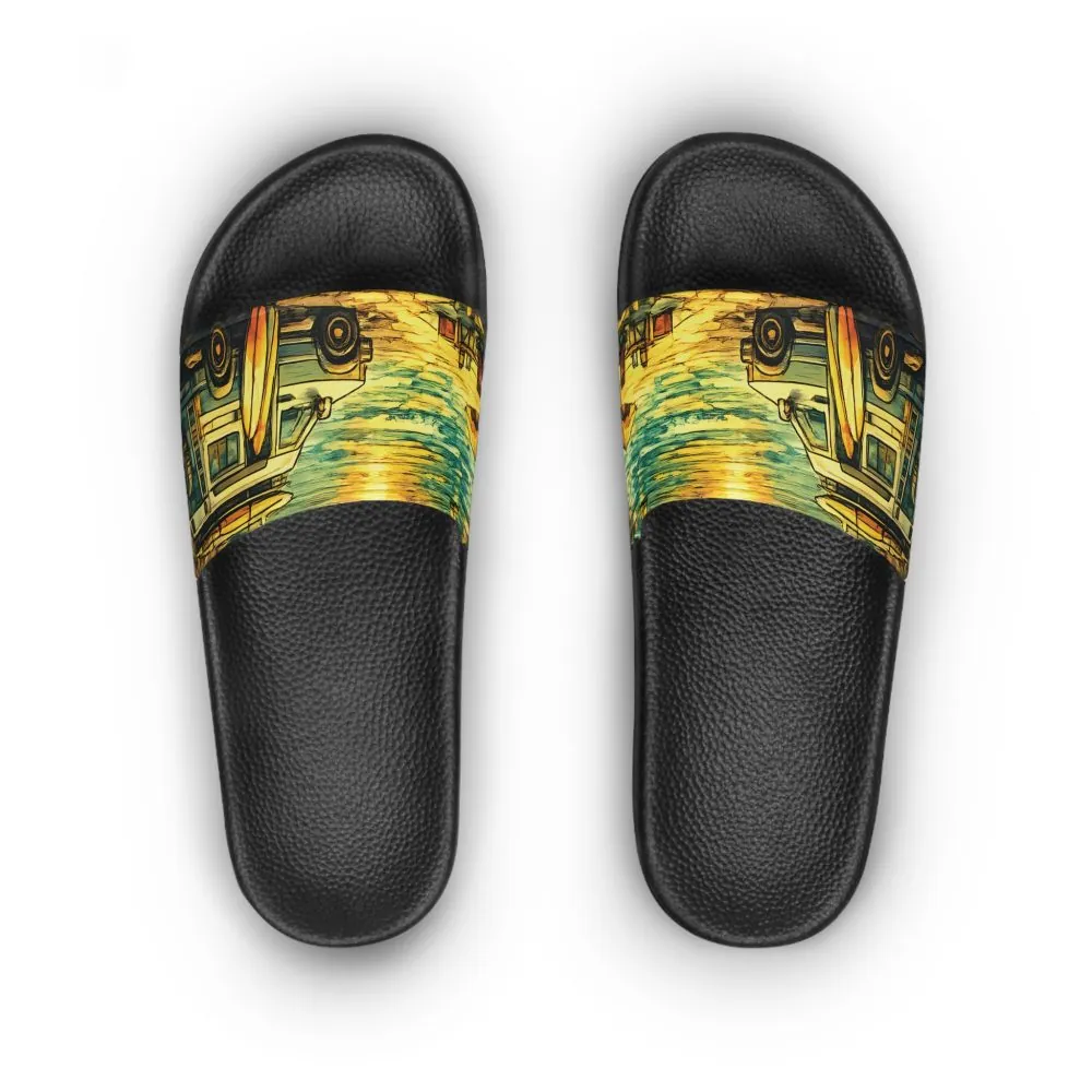 8052225650214457142_2048.jpeg Women's Slide Sandals - Camper Van Slides (Cubic-Line)