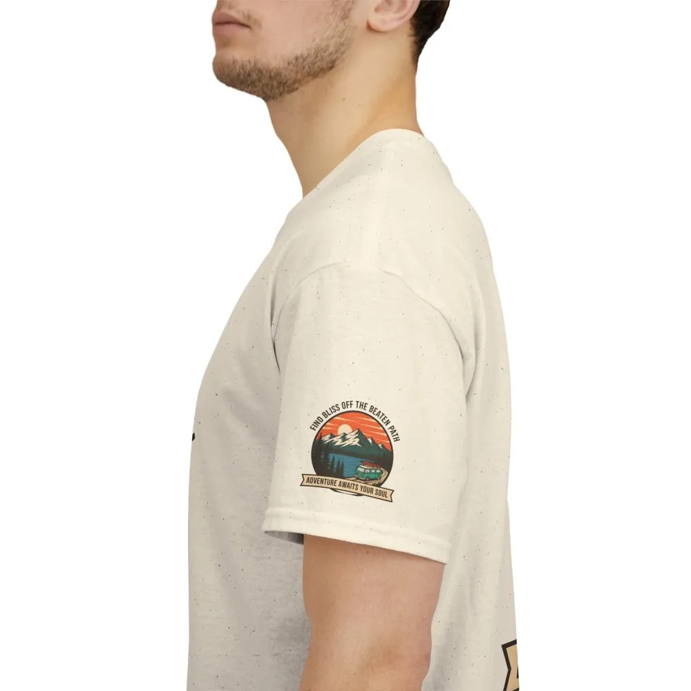 805714939606554814_2048.jpeg Unisex Heavy Cotton Tee — "Find Bliss Off the Beaten Path" Mountain & Camper T‑Shirt