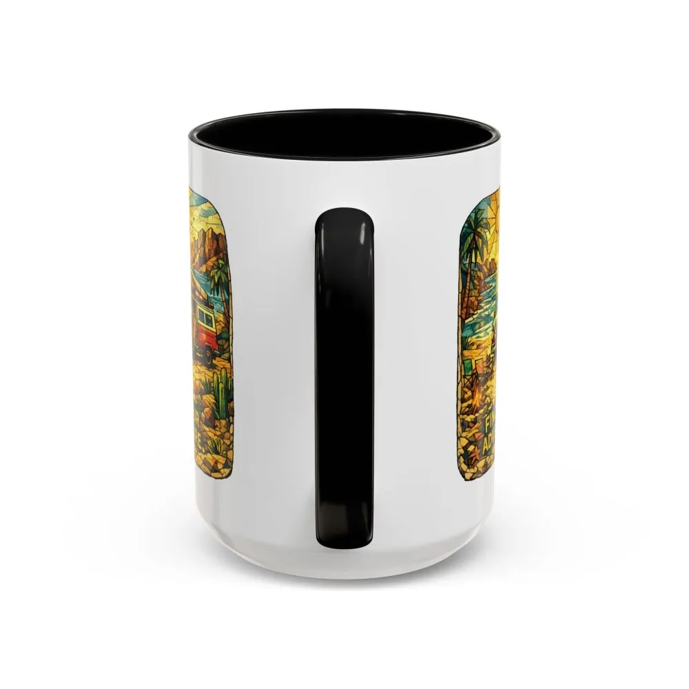 807173653049700109_2048.jpeg Accent Coffee Mug (11, 15oz) — ""Find Your Adventure"" Design Cubic-Line