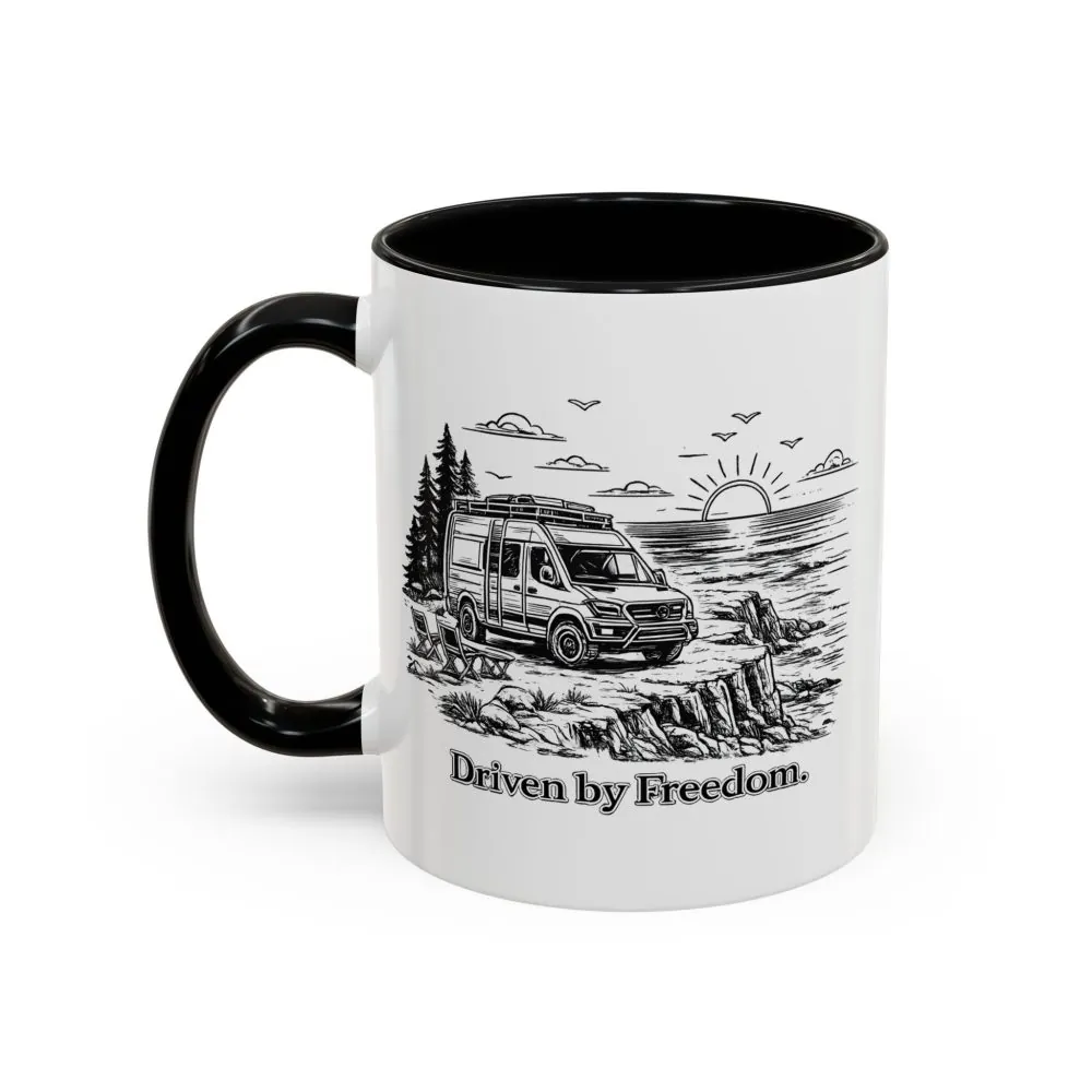 808023214156701040_2048.jpeg Accent Coffee Mug (11, 15oz) — "Driven By Freedom" Design Minimal-Line