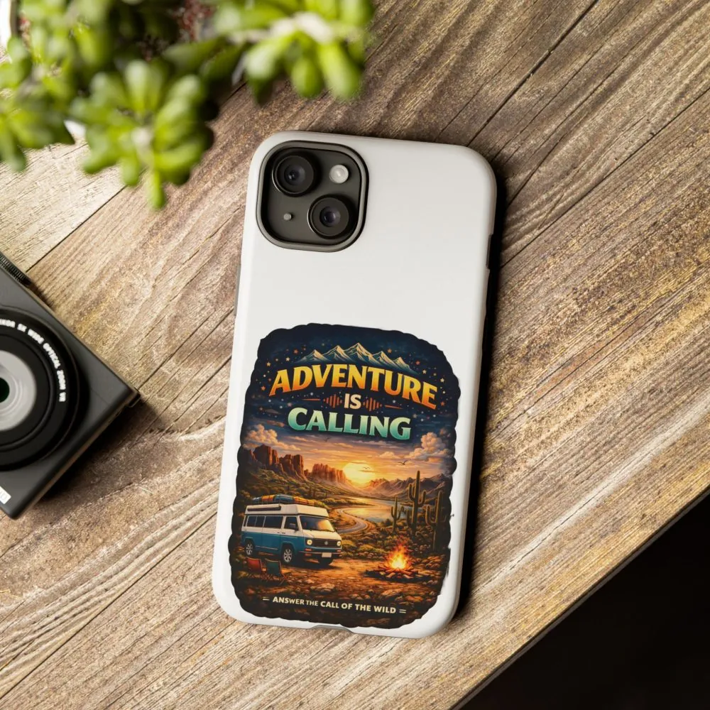 Phone Case — "Adventure Is Calling" (Design Scenic-Line)