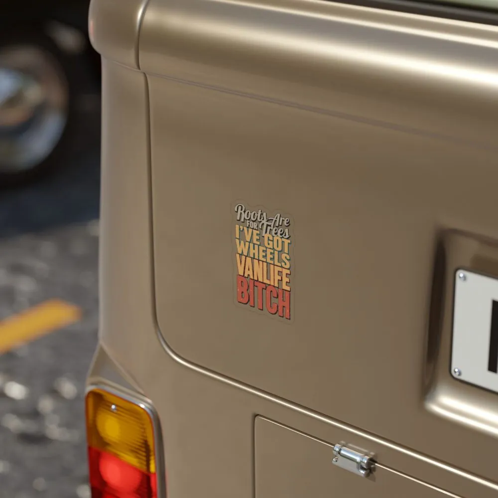 Transparent Outdoor Stickers – "Roots Are For Trees" Design F**K-Line