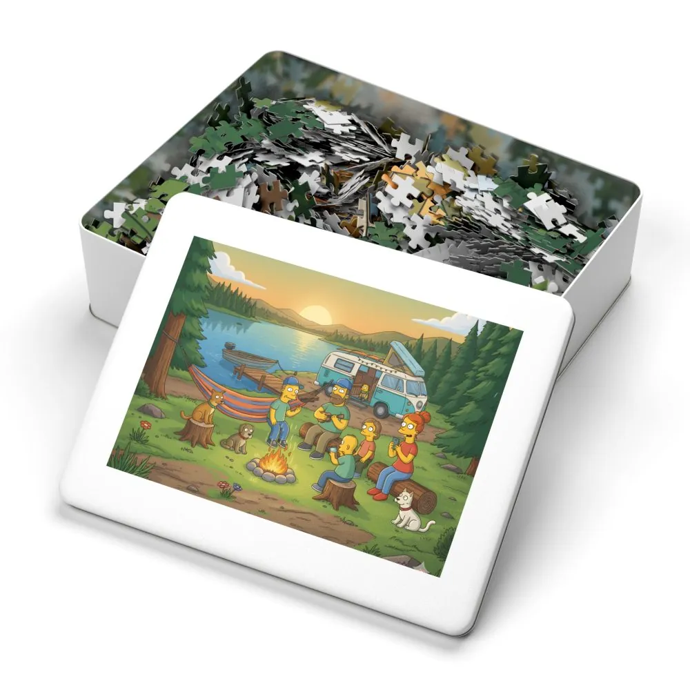 Jigsaw Puzzle with Tin — Scenic Campervan Jigsaw
