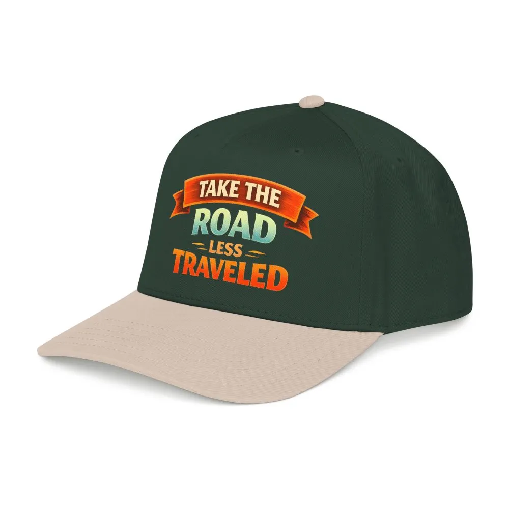 Baseball Cap - "Take The Road Less Traveled" Design Scenic-Line