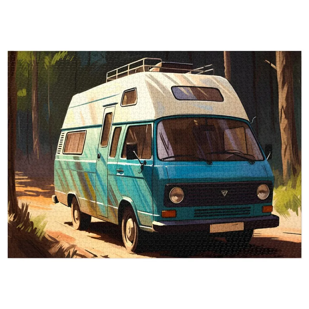 Jigsaw Puzzle with Tin — Retro Camper Van