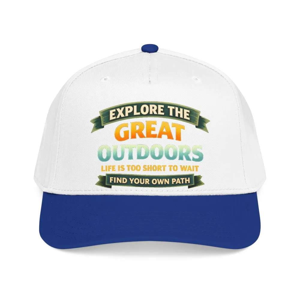 Baseball Cap - "Explore The Great Outdoors" Design Scenic-Line