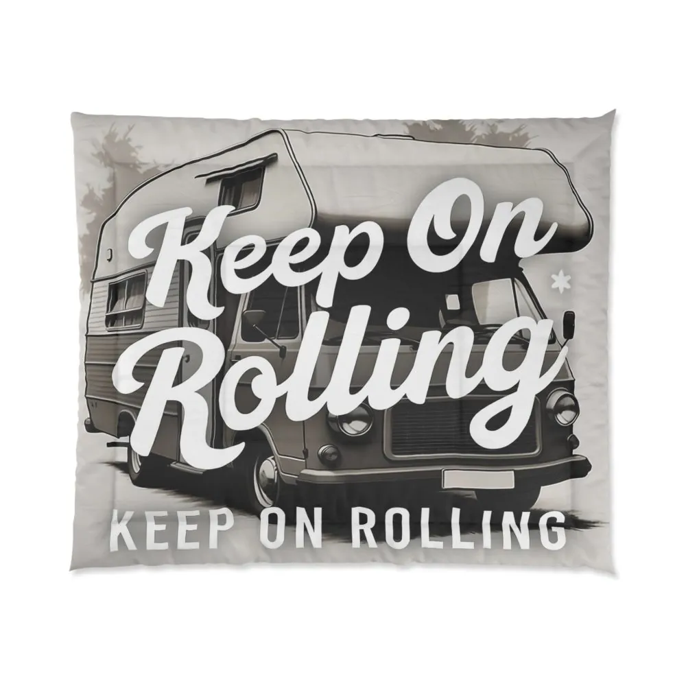 Comforter – "Keep On Rolling" Vintage Camper Travel Bedding