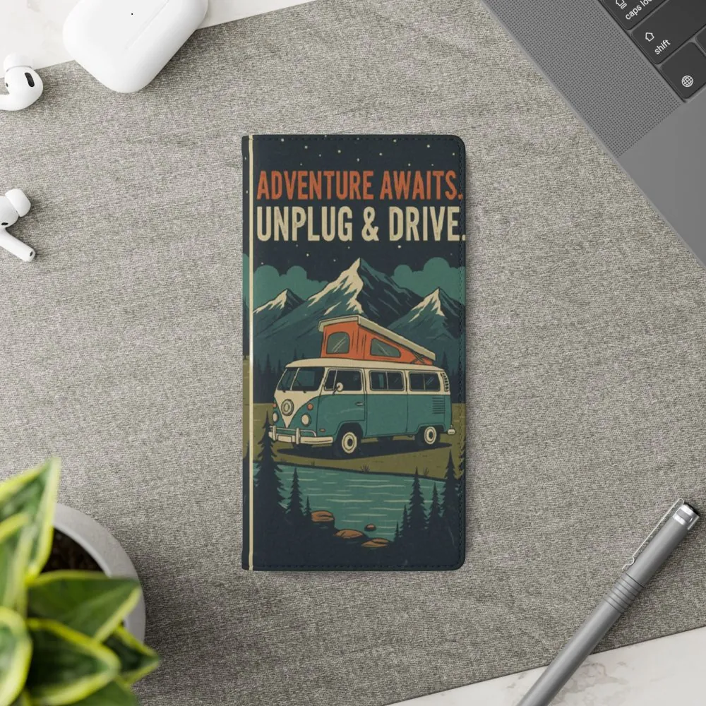 Flip Phone Case — "Fuel Your Journey, Not the Wifi" Wallet Cover