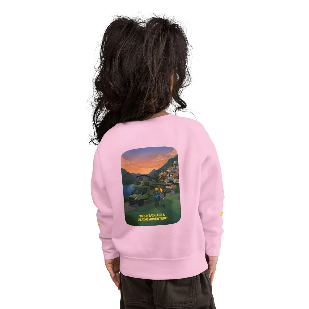 Toddler Sweatshirt - "Mountain Air And Alpine Adventure" (Design Sitcom-Line)