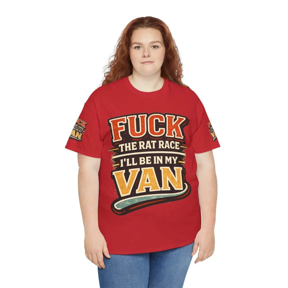 8212389082980435199_2048.jpeg Unisex Heavy Cotton Tee — "Fuck The Rat Race" Design F**K-Line