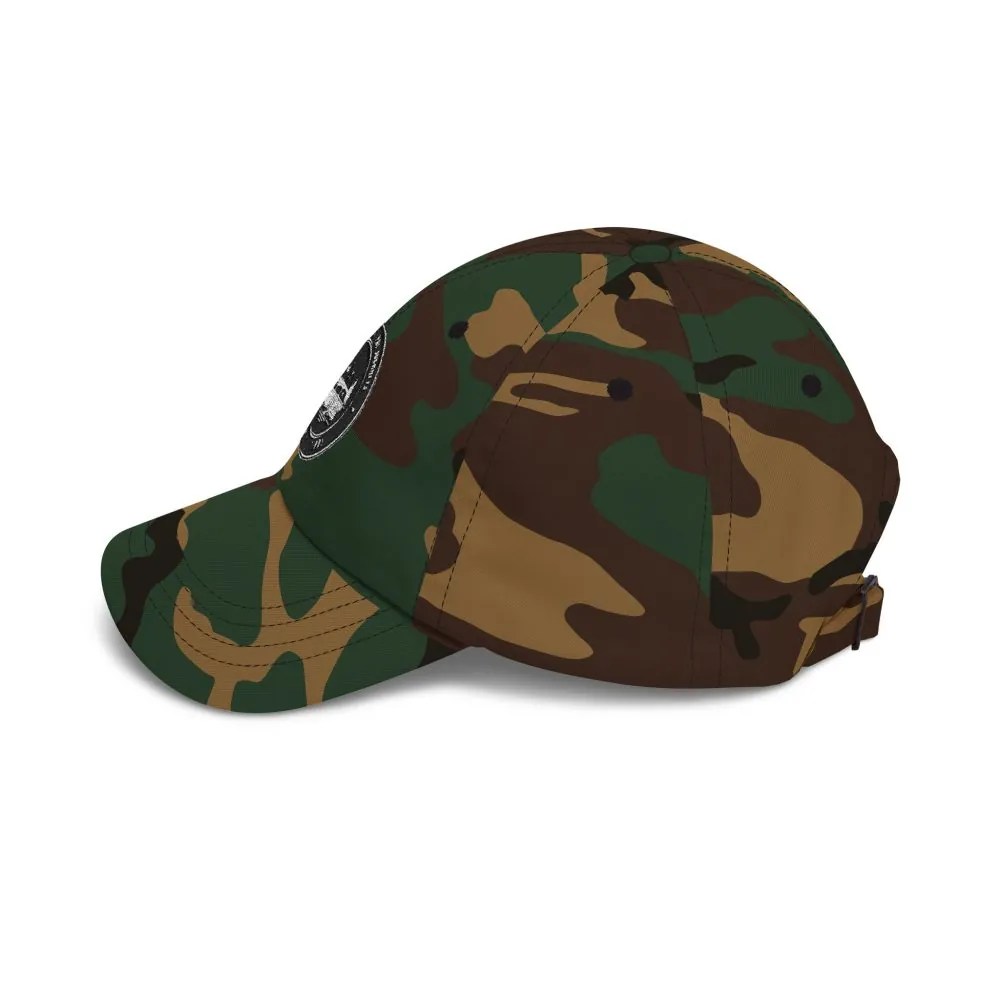 Dad Cap - "ROAD WHERE MADE FOR JOURNEYS-NOT DESTINATIONS" Vintage National Park Stamp Hat