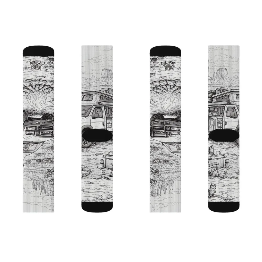 8233479970946336765_2048.jpeg Sublimation Socks — Retro Camper Roadtrip Crew Socks