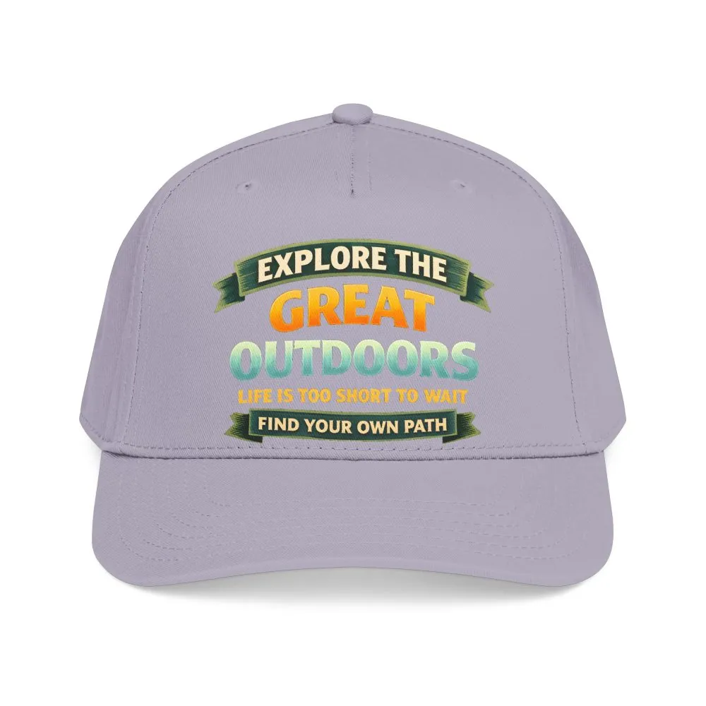 Baseball Cap - "Explore The Great Outdoors" Design Scenic-Line