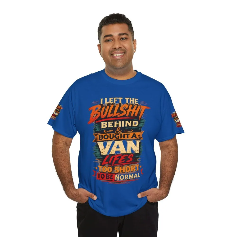 Unisex Heavy Cotton Tee — "I Left The Bullshit" Design F**K-Line