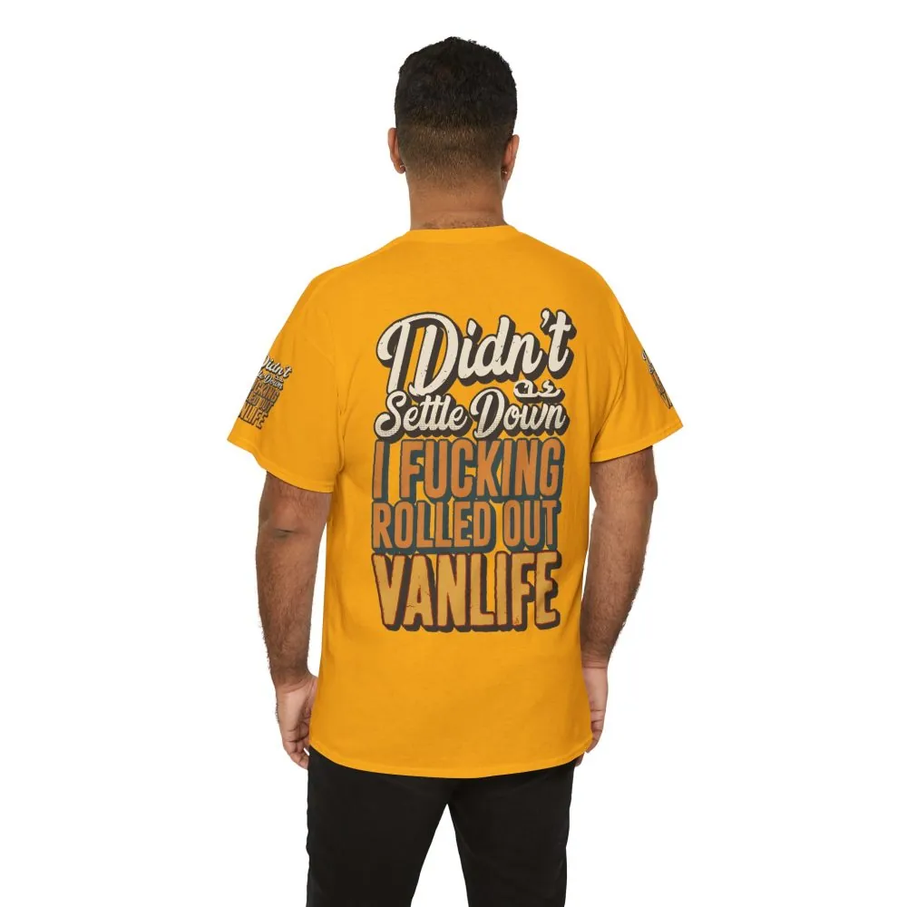 8258373673093062517_2048.jpeg Unisex Heavy Cotton Tee — "Dind´t Settle Down" Design F**K-Line