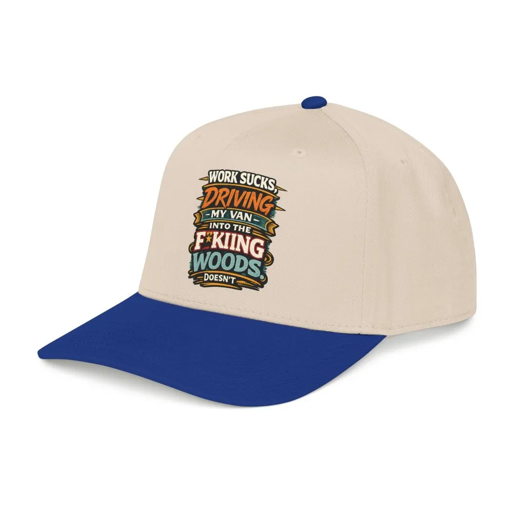 8265359219487521023_2048.jpeg Baseball Cap - "Work Sucks" Design F**K-Line