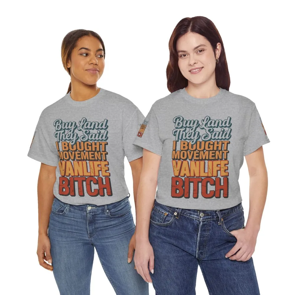 8287650965541556428_2048.jpeg Unisex Heavy Cotton Tee — "Buy Land They Said" Design F**K-Line