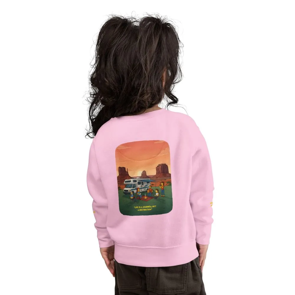 8316312739346062487_2048.jpeg Toddler Sweatshirt - "Life Is A Journey-Not A Destination" (Design Sitcom-Line)
