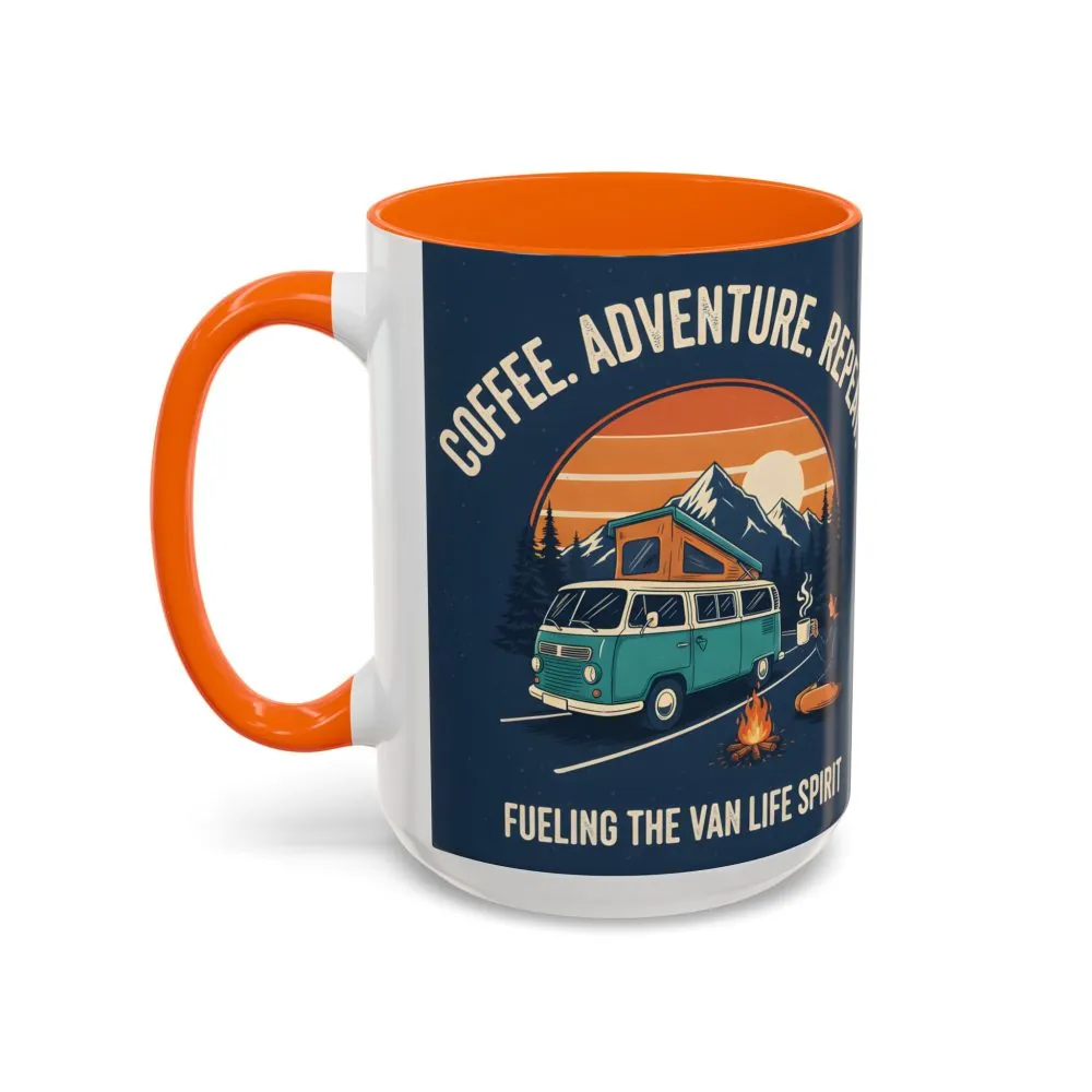 8318661869411063441_2048.jpeg Accent Coffee Mug (11, 15oz) - "Coffee. Adventure. Repeat."