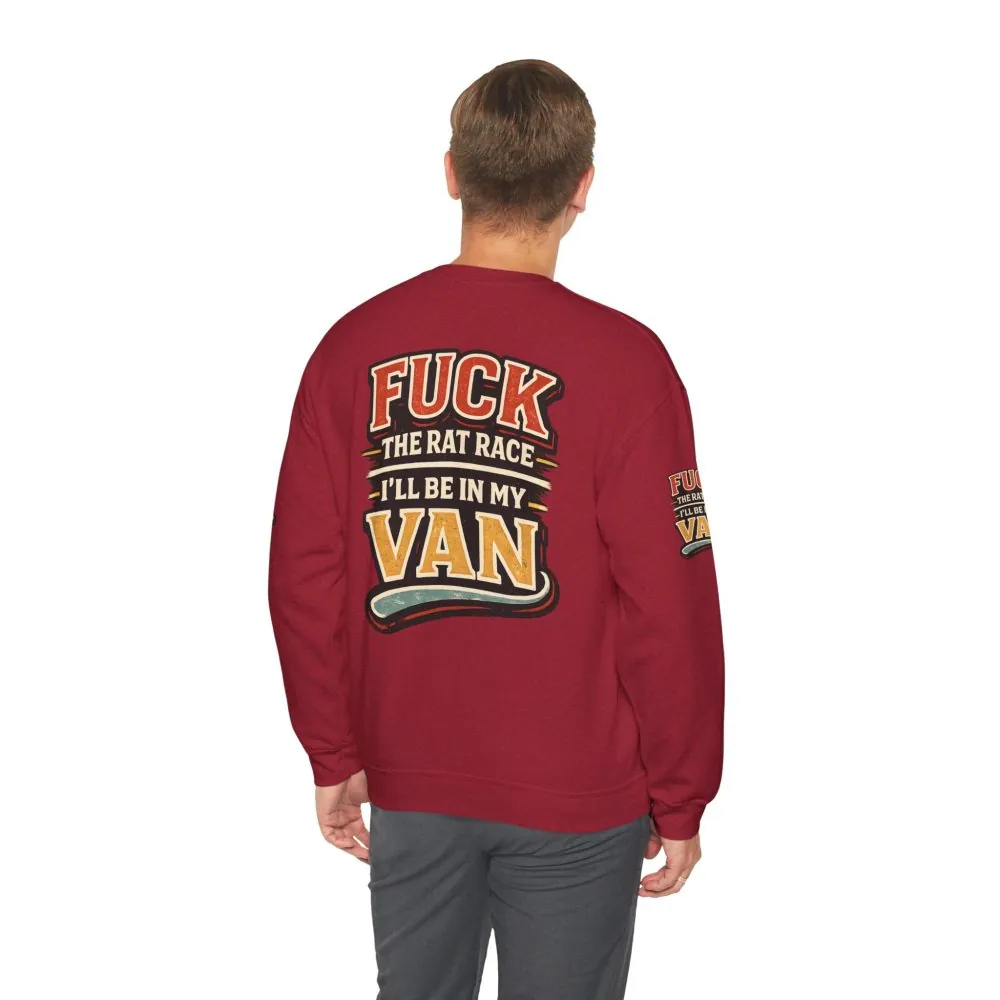 832577222723990345_2048.jpeg Unisex Heavy Blend™ Crewneck Sweatshirt — "Fuck The Rat Race" Design F**K-Line